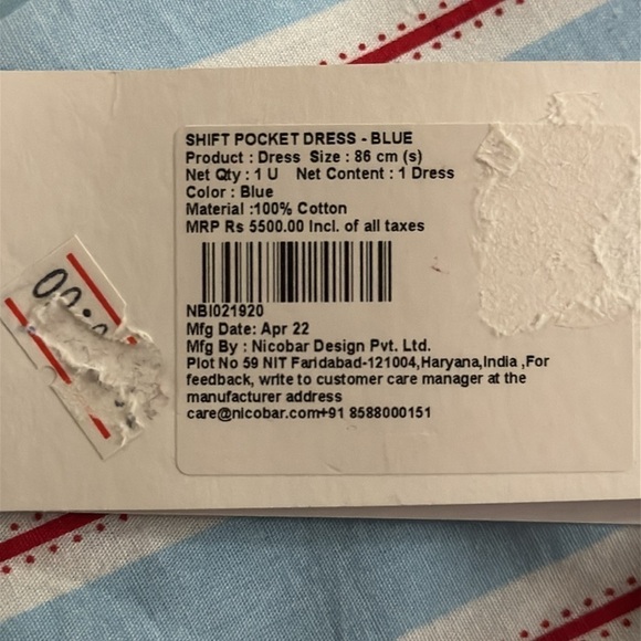 Nicobar Cotton Shift Pocket Dress - Picture 6 of 10